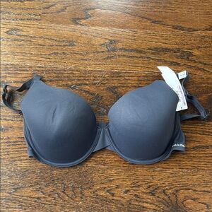 Calvin Klein Smooth T-Shirt Bra in Navy